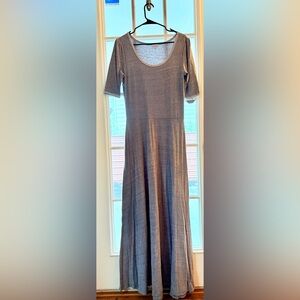 LuLaRoe Gray Maxi Dress
